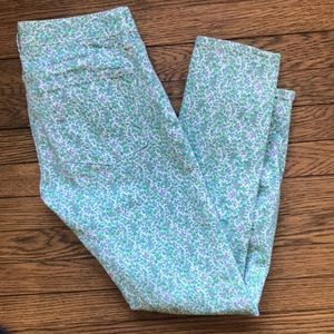 J. Crew Toothpick Floral Pants